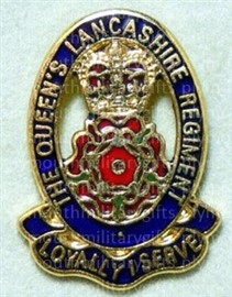 Queens Lancashire Regiment Lapel Pin